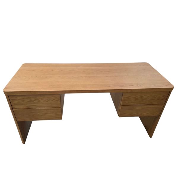 New - Sunday's - Form Desk Oak - 63 x 24 x 30 - Retail Price: $1,990.00 - DES-JU-001-050