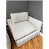 Image 2 : New - Article Beige Fabric 1-Pcs Right Arm Sofa, Approx. H26" x W44" x D38" - without box - minor st