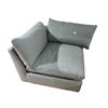 Image 1 : New - Article Grey Fabric Corner Chair, Approx. H28" x W38" x D38" - without box