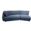 Image 1 : New - Moe's Blue Sectional Sofa, Approx. H30" x W101" x D34" - without box - As Is
