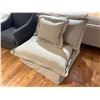 Image 2 : New - Moe's Olivia Accent Slipper Chair - Sand Fabric, RV: $1099 CAD (UB-1023-34) - without box