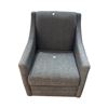 Image 1 : New Dark Gray Fabric Swivel Accent Chair, H34" x W28" x D30" - without box - As Is