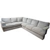 Image 1 : New - Modern Gray L-Shaped Sectional Sofa, H33" x W115" x D90" - without box, sold as is, in its cur