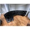 Image 2 : New - Modern Black Curved Tufted Sectional Sofa, Approx. H39" x W150" x 27" - without box