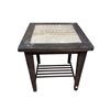 Image 2 : Brown Side Table, H25"x 24" x 24" - minor scratches on the top