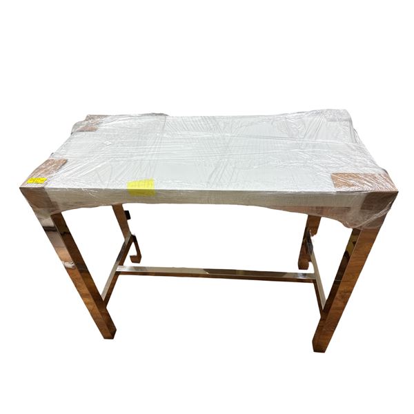 White Top Bar Height Table - H41" x W47" x D23.5"