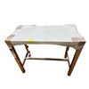 Image 1 : White Top Bar Height Table - H41" x W47" x D23.5"
