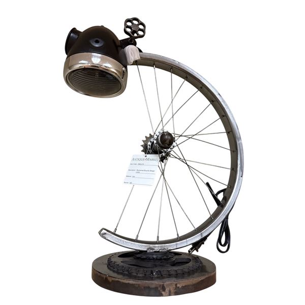 BNIB - Reclaimed Bicycle Design Lamp, 41 x 23 x 69 cm (HD-8523N)