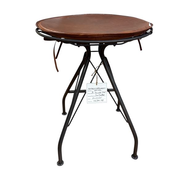 BNIB - Counter Stool Leather Seat, H24" x W19" x 24" (IND002)
