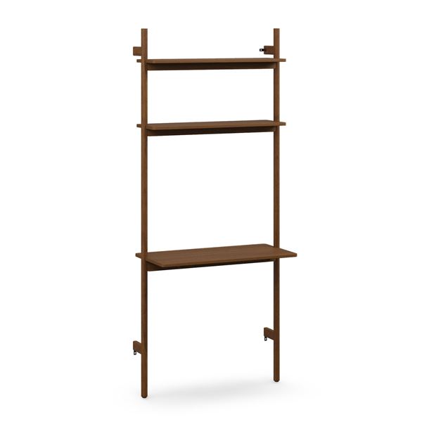 BNIB Article Heidi 33.5" Modular Wide Bookcase Walnut RV: $599 ART5732