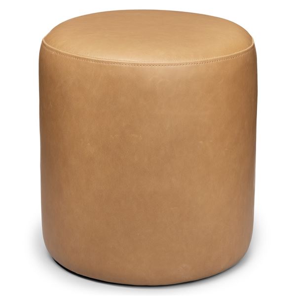 BNIB Article Cilo 16" Ottoman Charme Tan Leather RV: $329