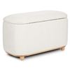 Image 1 : BNIB Article Maribo 32" Storage Ottoman Ivory Boucle RV: $399 KKA2896