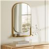 Image 2 : BNIB Article Klien Wall Mirror Brass RV: $239