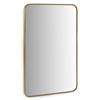 Image 1 : BNIB Article Mansfield Rectangle Wall Mirror Brass RV: $249