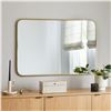 Image 2 : BNIB Article Mansfield Rectangle Wall Mirror Brass RV: $249