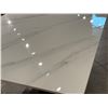Image 4 : 71in Modern Minimalist White Glossy Sintered Stone Dining Table for 6 - 71in x 3ft x 29in height