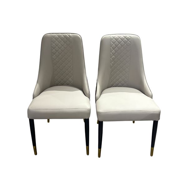 Set of 6 Judy Diamond Stitch Dining Chairs (Matching with lot 908)