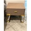 Image 3 : Set of 2 Faux Leather Upholstered Nightstands
