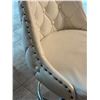 Image 3 : Set of 4 Contemporary Swivel Bar Stools with Tufted Upholstery