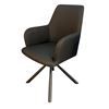 Image 1 : Set of 6 new black modern dining chairs faux leather - BNIB