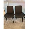 Image 2 : Set of 2 black dining chairs