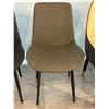 Image 2 : Set of 3 dark grey faux leather dining chair