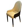 Image 1 : Set of 4 beige faux leather dining chairs