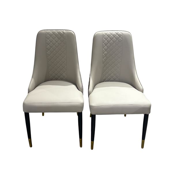 Set of 2 Judy Diamond Stitch Dining Chairs