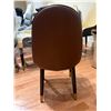 Image 5 : Set of 2 faux leather dining chairs