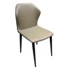 Image 1 : Set of 2 faux leather dining chairs