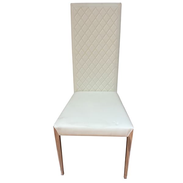 Set of 7 AICO Michael Amini Tall Backrest Dining Chairs