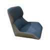 Image 1 : Set of 4 blue faux leather chairs (Legs are in box)