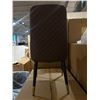 Image 3 : Set of 6 new in box contemporary faux leather dining chairs