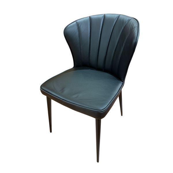 Set of 2 Ariel black dining chairs