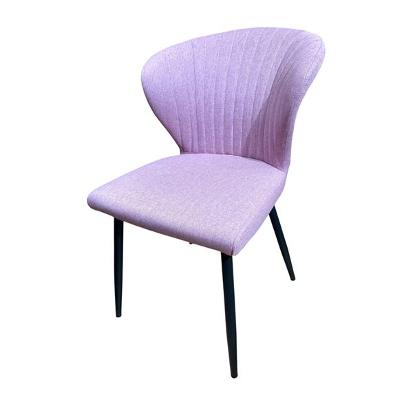 Set of 4 pink blush dining chairs