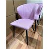 Image 2 : Set of 4 pink blush dining chairs
