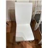 Image 3 : Set of 4 white faux leather dining chairs