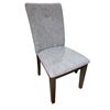 Image 1 : Set of 3 grey upholstered dining chairs
