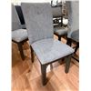 Image 2 : Set of 3 grey upholstered dining chairs