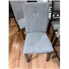 Image 3 : Set of 3 grey upholstered dining chairs