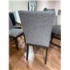 Image 4 : Set of 3 grey upholstered dining chairs