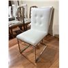 Image 2 : Set of 3 Modern Button Tufted dining chairs