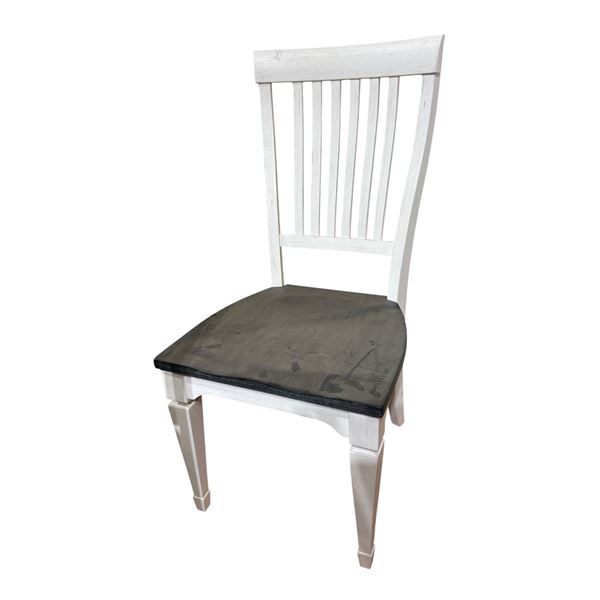 Set of 2 wooden dining chairs