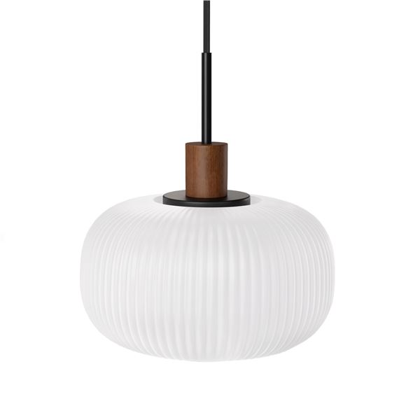 BNIB Article Kipp Glass Pendant Light Walnut RV: $239