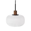 Image 1 : BNIB Article Kipp Glass Pendant Light Walnut RV: $239