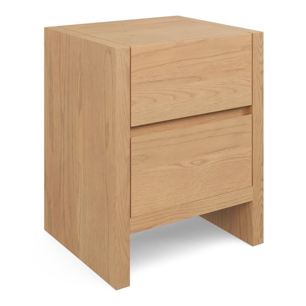 BNIB Article Lief 2-Drawer Nightstand White Oak RV: $399