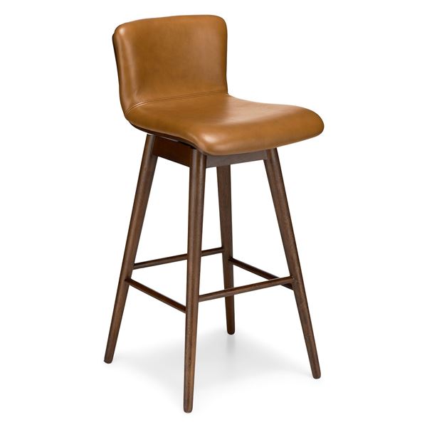 BNIB Article Sede Swivel Bar Stool Toscana Tan/Walnut RV: $549