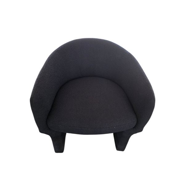 New - Modern Barrel Accent Chair - Blue, H27" x W27" x D27"