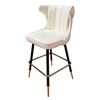 Image 1 : Group of 2 New Enrique White w/Black Base Chair
