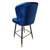 Image 2 : Group of 2 New Amira Blue w/Black Base Chair